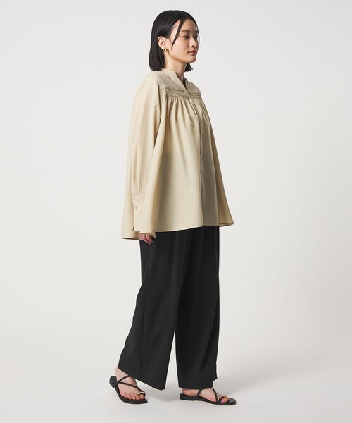 A DAY IN THE LIFE UNITED ARROWS(アデイインザライフユナイテッドアローズ)の「タック ワイドパンツ ‐ウォッシャブル‐<A DAY IN THE LIFE>(その他パンツ・レディース・ダークグレー/ブラック/オリーブ・M/S)」の18枚目の写真