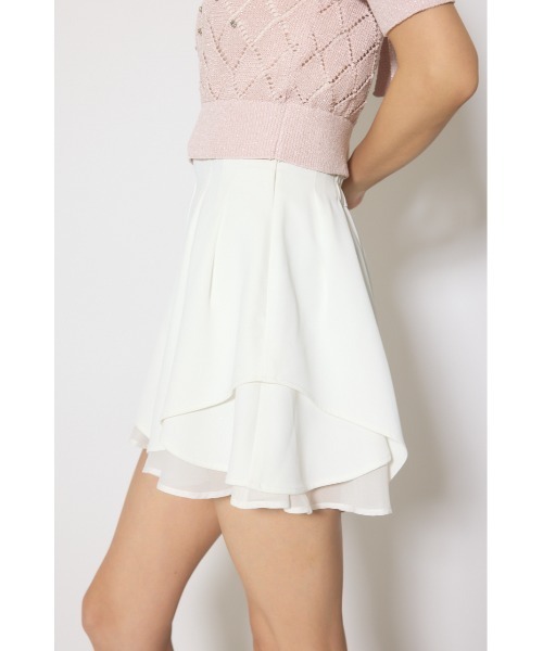 rienda（リエンダ）の「レイヤードパターンジャストウエストスコートショートパンツ 春服（その他パンツ・レディース・ブラック/ベージュ/ホワイト・X-SMALL/SMALL/MEDIUM）」の11枚目の写真