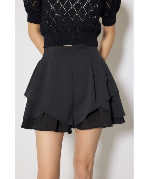 rienda（リエンダ）の「レイヤードパターンジャストウエストスコートショートパンツ 春服（その他パンツ・レディース・ブラック/ベージュ/ホワイト・X-SMALL/SMALL/MEDIUM）」の14枚目の写真