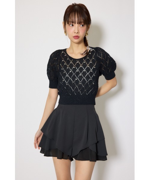 rienda（リエンダ）の「レイヤードパターンジャストウエストスコートショートパンツ 春服（その他パンツ・レディース・ブラック/ベージュ/ホワイト・X-SMALL/SMALL/MEDIUM）」の18枚目の写真