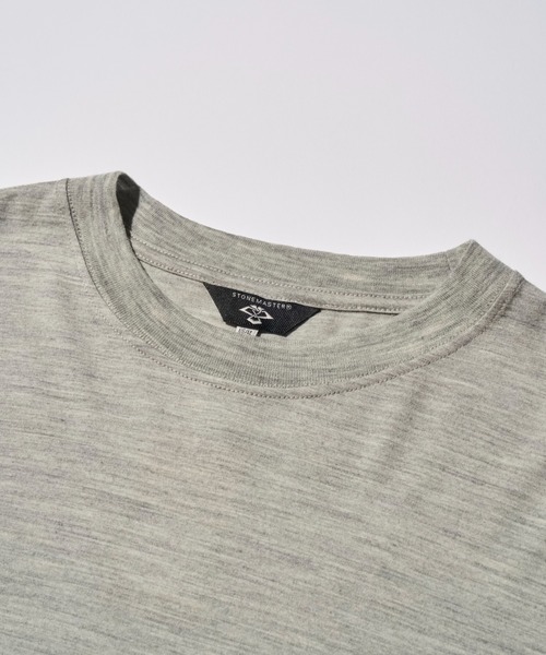 STONEMASTER(ストーンマスター )の「WASHABLE JAPANESE WOOL L/S TEE|ウォッシャブルジャパニーズウールロングスリーブTシャツ(Tシャツ/カットソー・メンズ・チャコール/グレー・S/L/XL/M)」の4枚目の写真