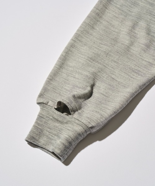 STONEMASTER(ストーンマスター )の「WASHABLE JAPANESE WOOL L/S TEE|ウォッシャブルジャパニーズウールロングスリーブTシャツ(Tシャツ/カットソー・メンズ・チャコール/グレー・S/L/XL/M)」の5枚目の写真