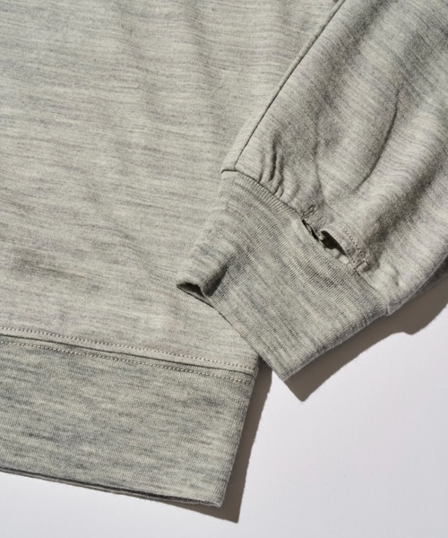 STONEMASTER(ストーンマスター )の「WASHABLE JAPANESE WOOL L/S TEE|ウォッシャブルジャパニーズウールロングスリーブTシャツ(Tシャツ/カットソー・メンズ・チャコール/グレー・S/L/XL/M)」の6枚目の写真