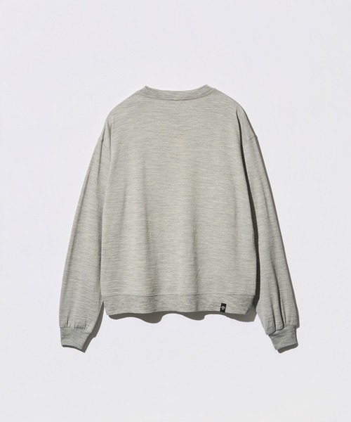 STONEMASTER(ストーンマスター )の「WASHABLE JAPANESE WOOL L/S TEE|ウォッシャブルジャパニーズウールロングスリーブTシャツ(Tシャツ/カットソー・メンズ・チャコール/グレー・S/L/XL/M)」の3枚目の写真