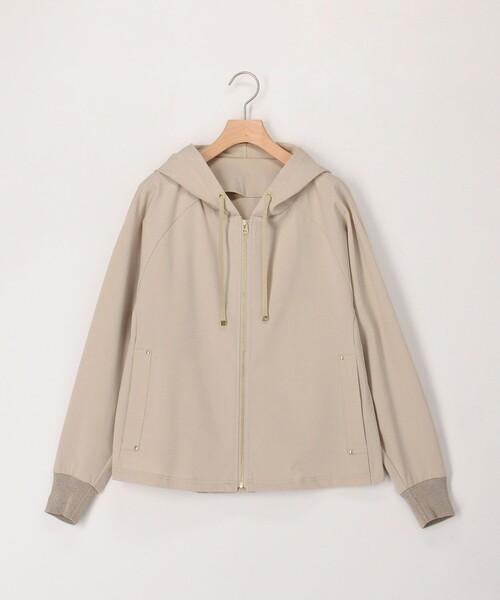 MICO COULIER（ミコクリエ）の「CICA配合サークルストレッチパーカー（ブルゾン・レディース・オリーブ/ブラック/ベージュ・38）」の3枚目の写真