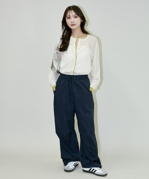 PUBLUX(パブリュクス)の「PUBLUX/パブリュクス 2WAY 巻きスカート 付き ナイロンパンツ 限定展開(その他パンツ・レディース・ブラウン/ネイビー/ベージュ・フリ-)」の17枚目の写真