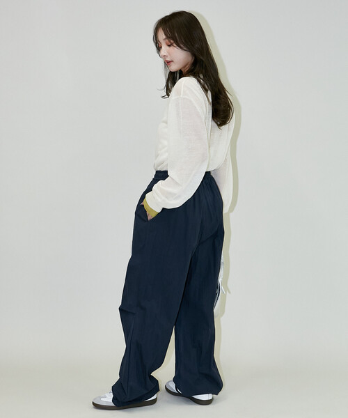 PUBLUX(パブリュクス)の「PUBLUX/パブリュクス 2WAY 巻きスカート 付き ナイロンパンツ 限定展開(その他パンツ・レディース・ブラウン/ネイビー/ベージュ・フリ-)」の18枚目の写真
