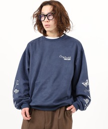 __gram.（スペースグラム）の「スエードポンチ袖刺繍のスウェット（スウェット）」