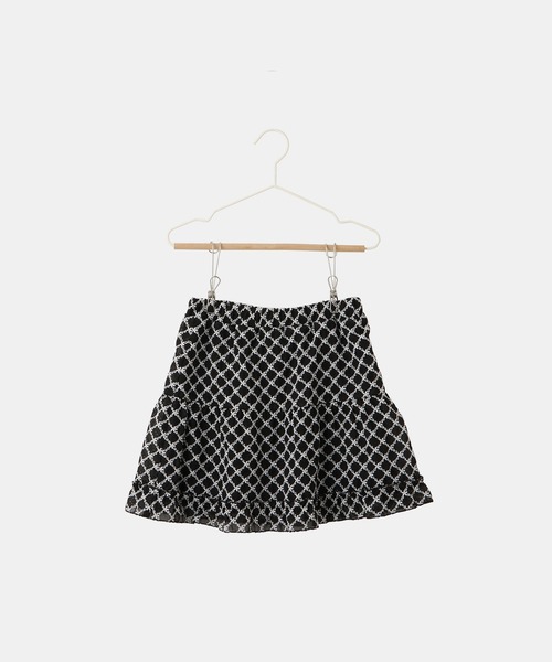 ROPE' PICNIC(ロペピクニック)の「【KIDS/キッズ】インナーパンツ付きレースギャザースカート/セットアップ対応(スカート・キッズ・キナリ/ブラック・L/M/S)」の16枚目の写真