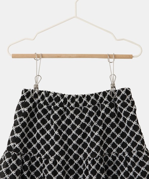 ROPE' PICNIC(ロペピクニック)の「【KIDS/キッズ】インナーパンツ付きレースギャザースカート/セットアップ対応(スカート・キッズ・キナリ/ブラック・L/M/S)」の18枚目の写真