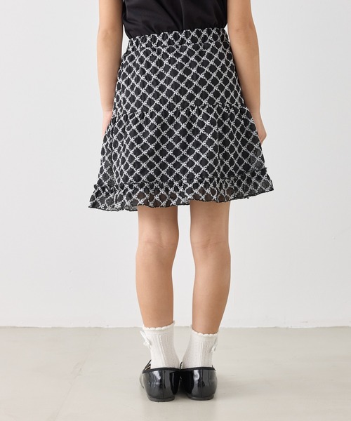 ROPE' PICNIC(ロペピクニック)の「【KIDS/キッズ】インナーパンツ付きレースギャザースカート/セットアップ対応(スカート・キッズ・キナリ/ブラック・L/M/S)」の8枚目の写真