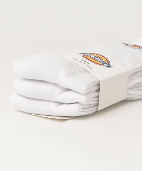 Dickies(ディッキーズ)の「"05"≪Dickies≫3足セット ブランドロゴマーク スリークォーターズソックス(ソックス/靴下・メンズ・ブラック/オフホワイト・25cm~27cm/23cm~25cm)」の3枚目の写真