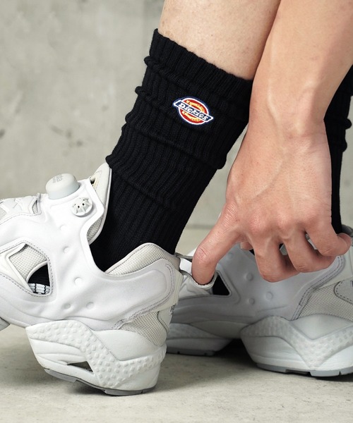 Dickies(ディッキーズ)の「"05"≪Dickies≫3足セット ブランドロゴマーク スリークォーターズソックス(ソックス/靴下・メンズ・ブラック/オフホワイト・25cm~27cm/23cm~25cm)」の2枚目の写真