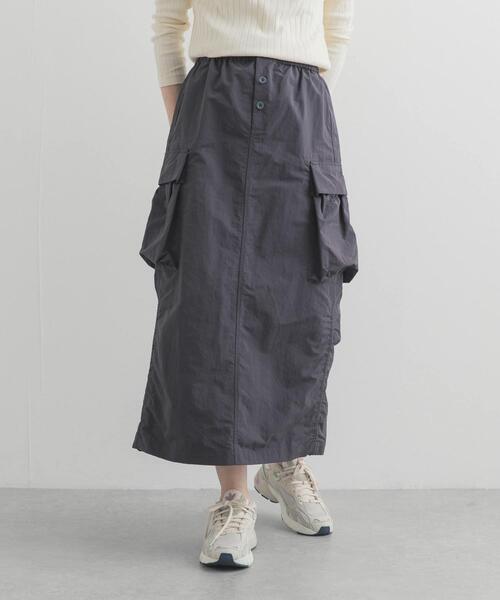 Snow Peak（スノーピーク）の「『別注』Snow Peak Apparel×DOORS　 NYLON WASHER SKIRT（スカート・レディース・ベージュ系その他/チャコールグレー/ブラック・ONE）」の10枚目の写真