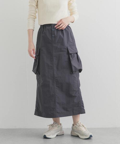 Snow Peak（スノーピーク）の「『別注』Snow Peak Apparel×DOORS　 NYLON WASHER SKIRT（スカート・レディース・ベージュ系その他/チャコールグレー/ブラック・ONE）」の11枚目の写真