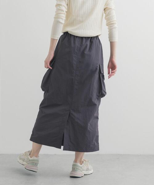 Snow Peak（スノーピーク）の「『別注』Snow Peak Apparel×DOORS　 NYLON WASHER SKIRT（スカート・レディース・ベージュ系その他/チャコールグレー/ブラック・ONE）」の13枚目の写真
