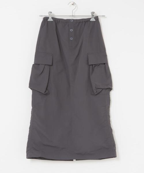 Snow Peak（スノーピーク）の「『別注』Snow Peak Apparel×DOORS　 NYLON WASHER SKIRT（スカート・レディース・ベージュ系その他/チャコールグレー/ブラック・ONE）」の14枚目の写真