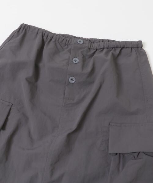 Snow Peak（スノーピーク）の「『別注』Snow Peak Apparel×DOORS　 NYLON WASHER SKIRT（スカート・レディース・ベージュ系その他/チャコールグレー/ブラック・ONE）」の15枚目の写真