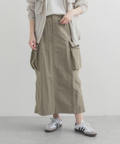 Snow Peak（スノーピーク）の「『別注』Snow Peak Apparel×DOORS　 NYLON WASHER SKIRT（スカート・レディース・ベージュ系その他/チャコールグレー/ブラック・ONE）」の19枚目の写真