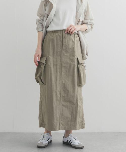 Snow Peak（スノーピーク）の「『別注』Snow Peak Apparel×DOORS　 NYLON WASHER SKIRT（スカート・レディース・ベージュ系その他/チャコールグレー/ブラック・ONE）」の20枚目の写真