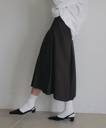 anuke（アンヌーク）の「Stripe Pleats Skirt（スカート）」