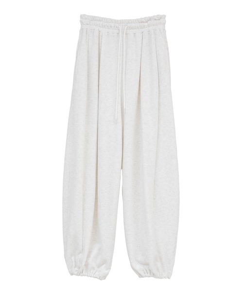 CLANE（クラネ）の「【CLANE/クラネ】COCOON BULKY SWEAT PANTS/コクーンバルキースウェットパンツ（スウェットパンツ・レディース・レッド/ホワイト/グレー/ブラック・1/0）」の18枚目の写真