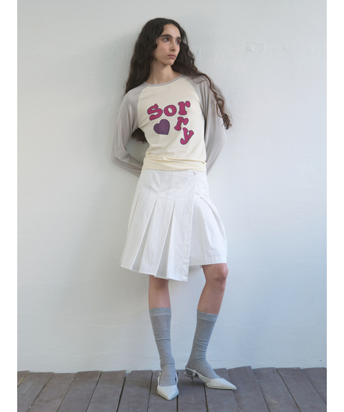 Kijun(キジュン)の「Sorry Raglan Tee Ivory(Tシャツ/カットソー・レディース・その他・MEDIUM/SMALL)」の1枚目の写真