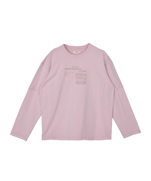 Ameri（アメリ）の「＜ZOZOTOWN限定＞VINTAGE LIKE LAYARD LONG TEE（Tシャツ/カットソー・レディース・ピンク/カーキ/チャコールグレー・FREE）」の18枚目の写真