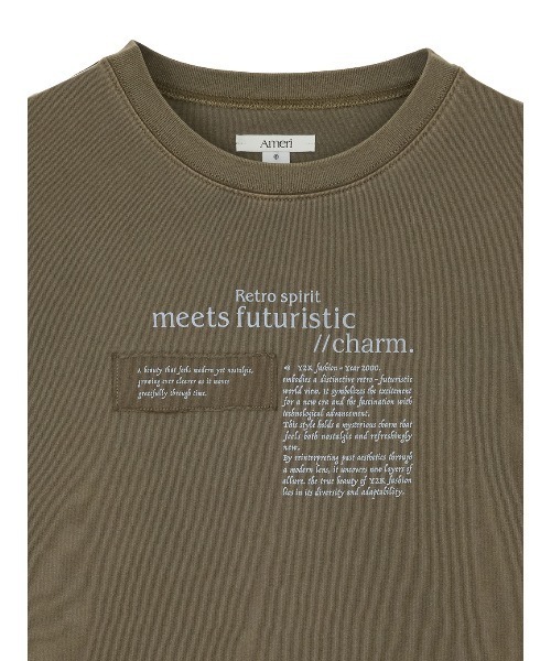 Ameri（アメリ）の「＜ZOZOTOWN限定＞VINTAGE LIKE LAYARD LONG TEE（Tシャツ/カットソー・レディース・ピンク/カーキ/チャコールグレー・FREE）」の19枚目の写真