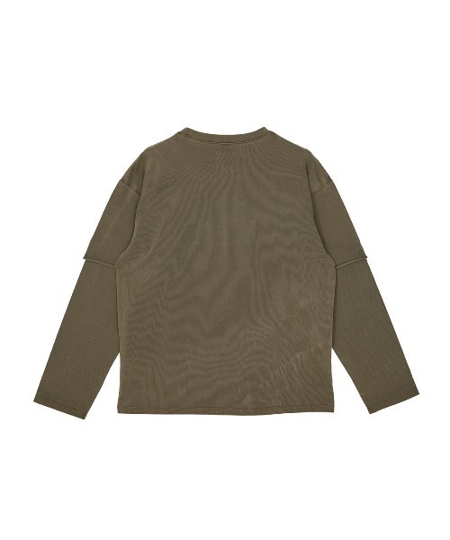 Ameri（アメリ）の「＜ZOZOTOWN限定＞VINTAGE LIKE LAYARD LONG TEE（Tシャツ/カットソー・レディース・ピンク/カーキ/チャコールグレー・FREE）」の22枚目の写真