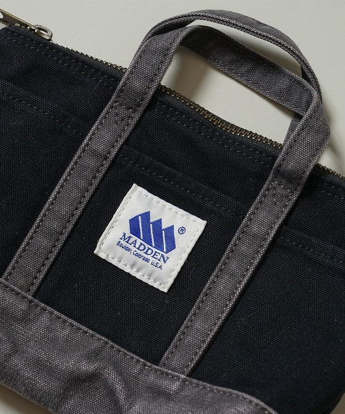 MADDEN(メデン)の「【MADDEN】12oz キャンバス ミニポーチ MDPM-04(ハンドバッグ・メンズ・ブラック×グレー/キナリ/サックスブルー/ピンク・ONE SIZE)」の21枚目の写真