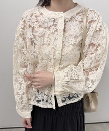 aimoha（アイモハ）の「フラワーレース シアーカーディガン＆キャミソールセット (SS)（アンサンブル）」