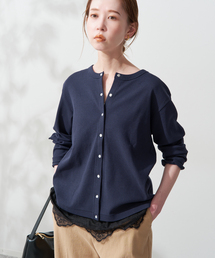 SLOBE IENA（スローブイエナ）の「強撚フライスパールボタンカーディガン（カーディガン/ボレロ）」