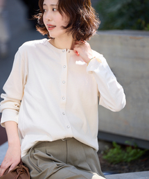 SLOBE IENA（スローブイエナ）の「強撚フライスパールボタンカーディガン（カーディガン/ボレロ）」