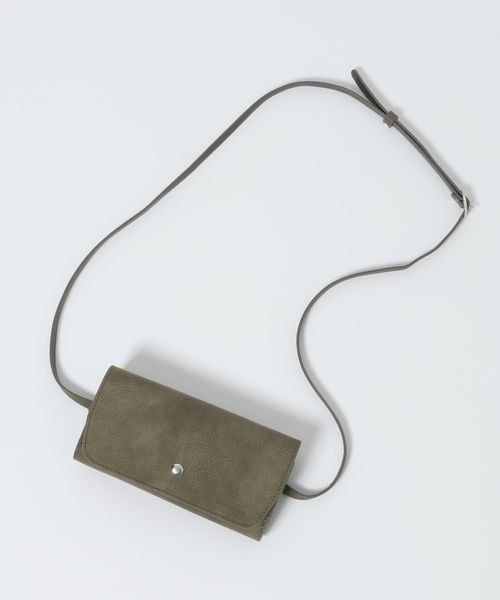 JEANASIS(ジーナシス)の「マルチWAYアイウェアケース/663864(ポーチ・レディース・ブラック/オフホワイト/カーキ・FREE)」の1枚目の写真