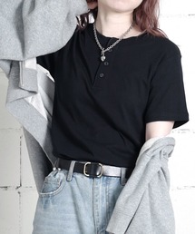 THE MILES（ザ マイルズ）の「"02"≪Robert P. Miller≫パックT パネルリブ ヘンリーネック Tシャツ（Tシャツ/カットソー）」