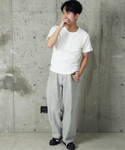 MILLER（ミラー）の「"02"≪Robert P. Miller≫パックT パネルリブ ヘンリーネック Tシャツ（Tシャツ/カットソー・メンズ・ブラック/グレー/オフホワイト・XL/L/M）」の11枚目の写真