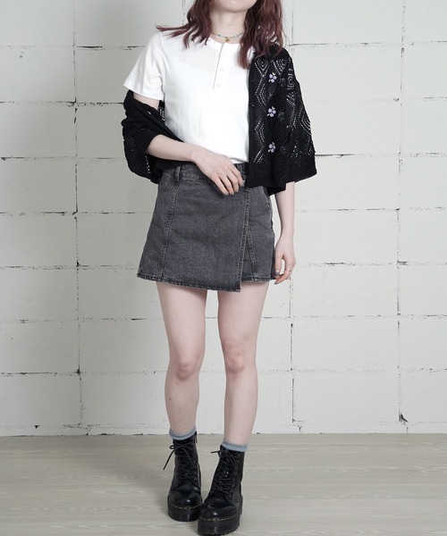 MILLER（ミラー）の「"02"≪Robert P. Miller≫パックT パネルリブ ヘンリーネック Tシャツ（Tシャツ/カットソー・メンズ・ブラック/グレー/オフホワイト・XL/L/M）」の5枚目の写真