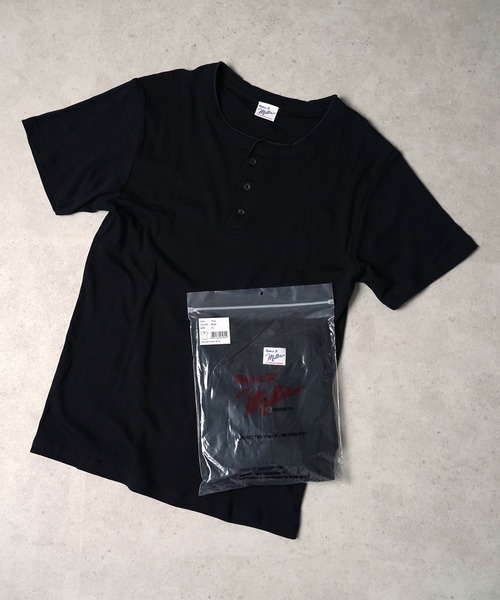 MILLER（ミラー）の「"02"≪Robert P. Miller≫パックT パネルリブ ヘンリーネック Tシャツ（Tシャツ/カットソー・メンズ・ブラック/グレー/オフホワイト・XL/L/M）」の21枚目の写真