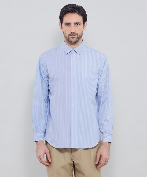 MACKINTOSH LONDON(マッキントッシュ ロンドン)の「クレイジーパターンストライプ レギュラーカラーシャツ(シャツ/ブラウス・メンズ・ブラウン/ホワイト/ブルー系その他2・L/XL/M)」の7枚目の写真
