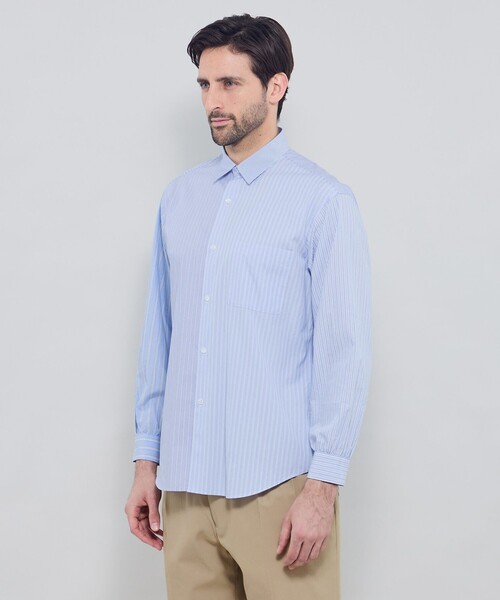MACKINTOSH LONDON(マッキントッシュ ロンドン)の「クレイジーパターンストライプ レギュラーカラーシャツ(シャツ/ブラウス・メンズ・ブラウン/ホワイト/ブルー系その他2・L/XL/M)」の8枚目の写真