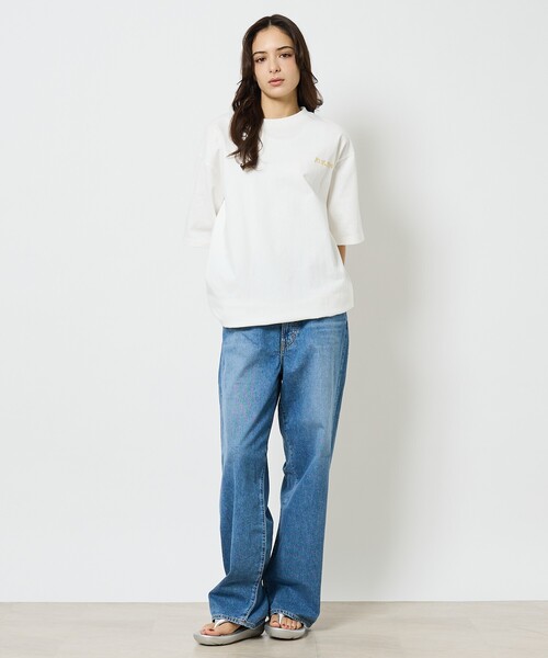 POLeR(ポーラー)の「【POLeR/ポーラー】TOURIST T shirt / スーベニア / Tシャツ / 261MCV052 / ユニセックス(Tシャツ/カットソー・メンズ・ホワイト/ベージュ・L/M)」の4枚目の写真