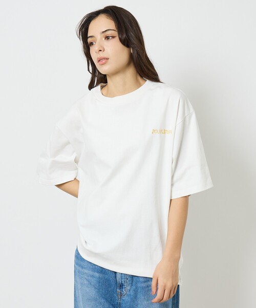 POLeR(ポーラー)の「【POLeR/ポーラー】TOURIST T shirt / スーベニア / Tシャツ / 261MCV052 / ユニセックス(Tシャツ/カットソー・メンズ・ホワイト/ベージュ・L/M)」の6枚目の写真