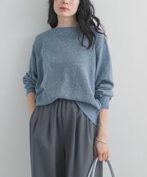 URBAN RESEARCH DOORS | メランジブークレショートKNIT｜ショート丈/ニット/春ニット/大人カジュアル(ニット/セーター)