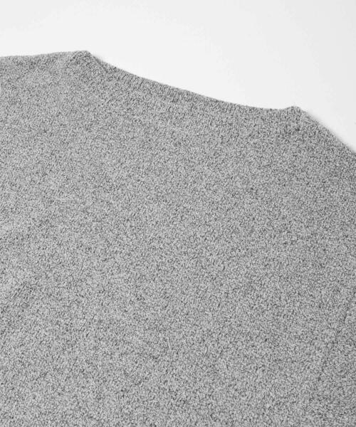 URBAN RESEARCH DOORS（アーバンリサーチドアーズ）の「メランジブークレショートKNIT｜ショート丈/ニット/春ニット/大人カジュアル（ニット/セーター・レディース・ベージュ/ブルー/ブラック系その他・FREE）」の4枚目の写真