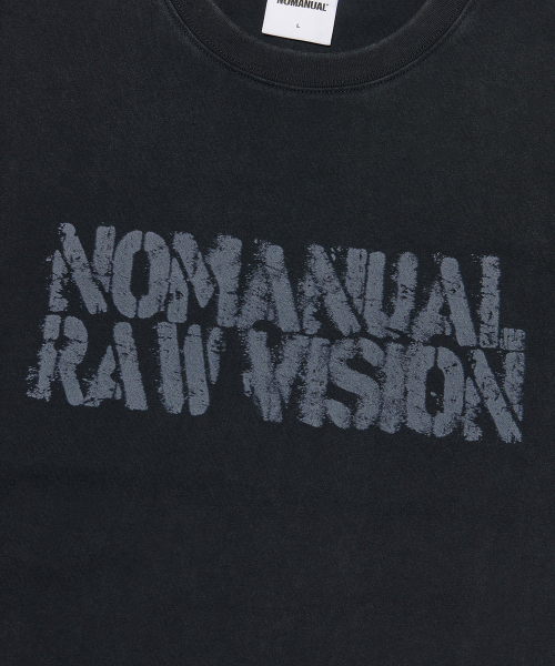 NOMANUAL(NOMANUAL)の「RAWMARK T-SHIRT - WASHED BLACK(Tシャツ/カットソー・レディース・その他・MEDIUM/LARGE/X-LARGE/SMALL)」の4枚目の写真