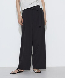 K.T KIYOKO TAKASE | リネン／トリアセテート ハイウエストパンツ(その他パンツ)