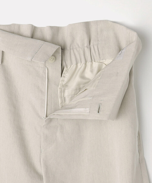 K.T KIYOKO TAKASE（キヨコタカセ）の「リネン／トリアセテート ハイウエストパンツ（その他パンツ・レディース・チャコール/キナリ/ブラウン・9号）」の6枚目の写真