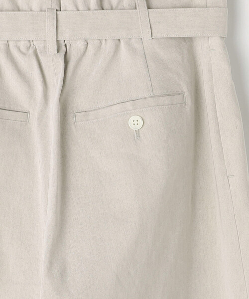 K.T KIYOKO TAKASE（キヨコタカセ）の「リネン／トリアセテート ハイウエストパンツ（その他パンツ・レディース・チャコール/キナリ/ブラウン・9号）」の8枚目の写真