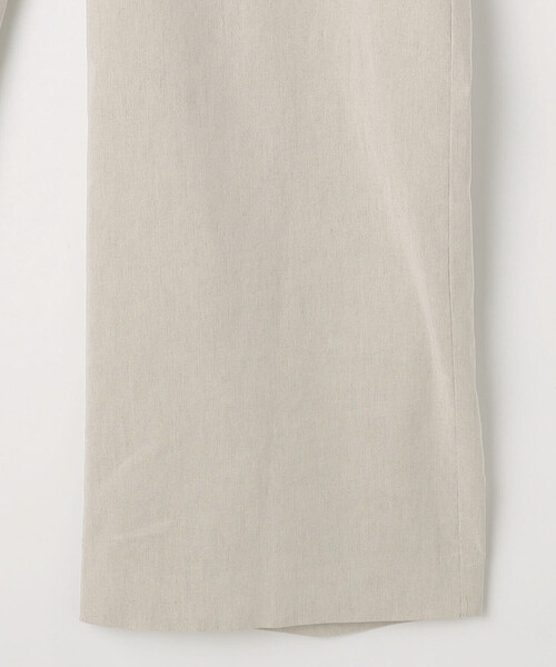K.T KIYOKO TAKASE（キヨコタカセ）の「リネン／トリアセテート ハイウエストパンツ（その他パンツ・レディース・チャコール/キナリ/ブラウン・9号）」の9枚目の写真
